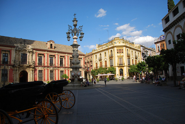 El centro de Sevilla, con sus particulares edificios (Crédito: Werkmens)
